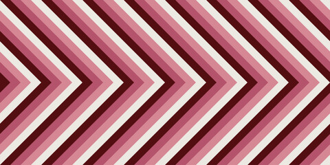 Modern Geometric Arrow Stripe Pattern in Shades of Rose Background