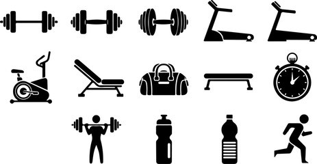 Obraz premium Tribal Dragon Tattoo Symbol Set – Black Flame Style Vector Icons