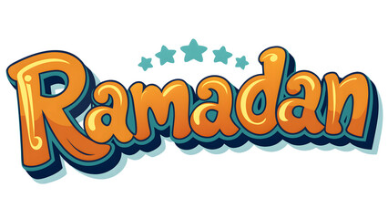 Elegant Ramadan Typography Design with Islamic Calligraphy & Festive Glow