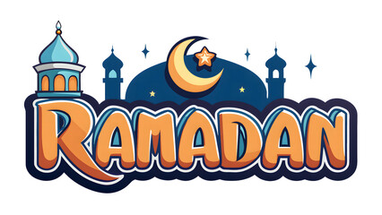 Elegant Ramadan Typography Design with Islamic Calligraphy & Festive Glow