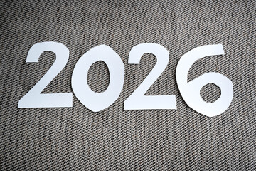 Background with the date of the current year, 2026.
