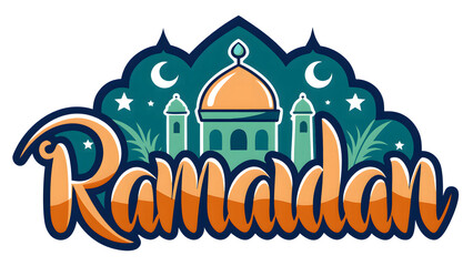 Elegant Ramadan Typography Design with Islamic Calligraphy & Festive Glow