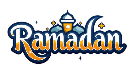 Elegant Ramadan Typography Design with Islamic Calligraphy & Festive Glow