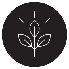 Fiber icon, Natural Fiber Nutrition, Healthy Digestive Fiber, Power of Plant Fiber, vector