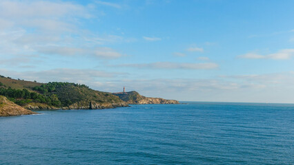 Pointe du Cap Béar et son phare vu de Paulilles  © Marc