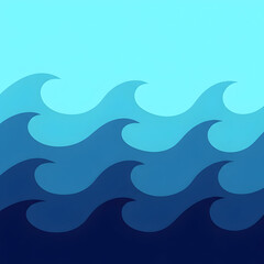 Calm ocean waves