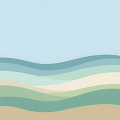 Abstract wavy landscape