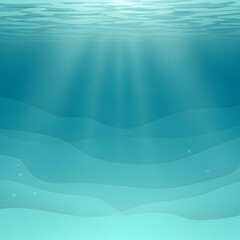 Serene underwater sunlight
