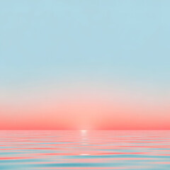 Calm sunset over serene waters