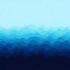 Abstract mountain range