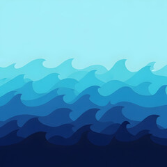 Calm ocean waves
