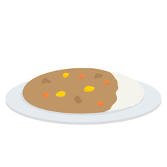 カレーライスのイラスト