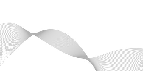 A modern minimal abstract background featuring flowing grey waves and thin wireframe line art on a clean white surface, creating smooth layered motion ideal for technology, business, and digital desig