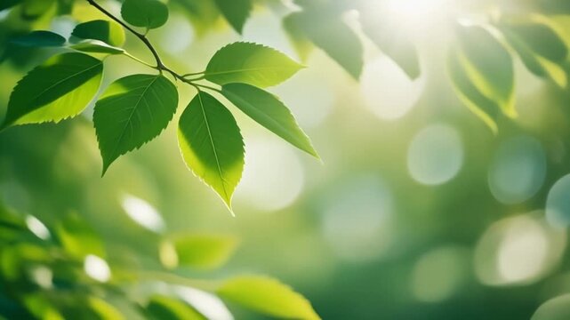Ultra realistic foliage background video, sunlight filtering through leaves, slow wind motion, seamless loop, commercial stock
