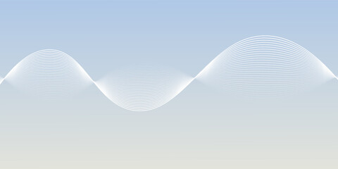 Twisted flow lines on blue gradient background for infographic brochure template, website advertisement, banner, tech pack, presentation, label design eps vector.