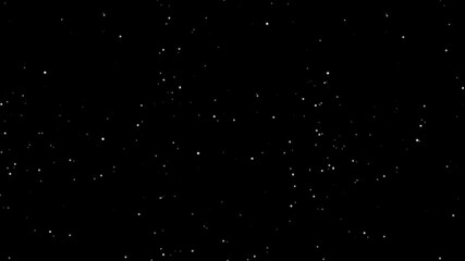 Animated Transparent Sparkle Overlay with Stars for Chroma Key Effects