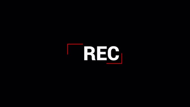 screen recorder, recording overlay frame, camera streaming recorder, footage, Video recording sign on a transparent background, Rec live icons of recording buttons in 4k.