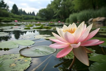 pink Lotus flowers