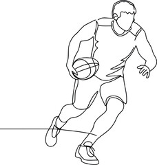 Fototapeta premium Simple Sports Line Drawing