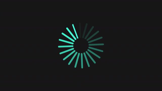 Animated circle loading background video ,loop ,video, Circular Loading Spinner Animation | Minimal Preloader Loop for UI, App & Website