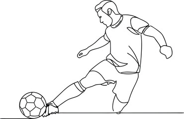 Simple Sports Line Drawing