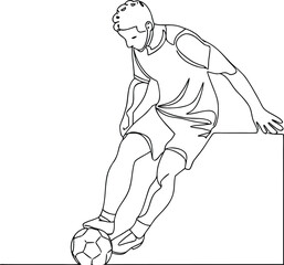 Simple Sports Line Drawing
