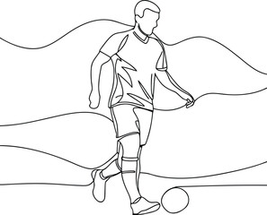 Simple Sports Line Drawing
