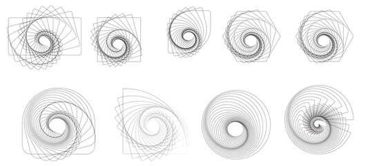 black and white spiral