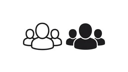 Team Community Group Icon Isolated Transparent Background, People Users Network Symbol, PNG