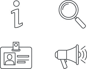 Obraz premium Information icons set for user interface