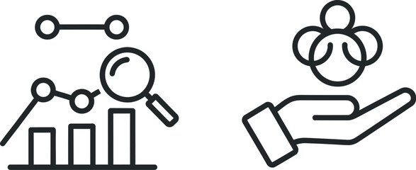 Data analysis and team management concept