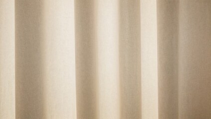 Fototapeta premium Soft Fabric Curtains Allow Sunlight to Enter a Bright Room in the Afternoon