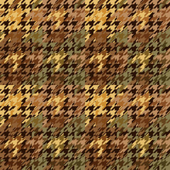 Houndstooth Tweed plaid pattern beige, vintage . Seamless pixel textured tartan check vector print for dress, jacket, trousers, scarf, other modern spring autumn winter fashion fabric design, textile