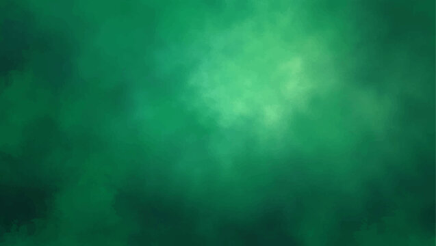 An abstract dark green texture backdrop features swirling motion and fog patterns blending into a moody nature sky with hints of light and stormy blue clouds