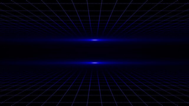 Blue color grid pattern modern design loopable seamless black grid background 