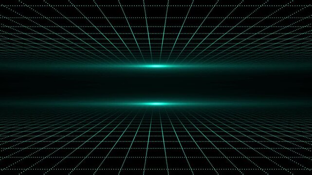 Cyan color grid pattern modern design loopable seamless black grid background 