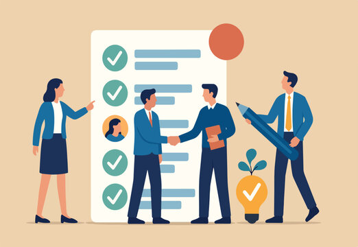 Task management, project resource planning, checklist or completion tracking, efficiency or schedule, agenda or development concept, business people team manage task by assign person to finish tasks.