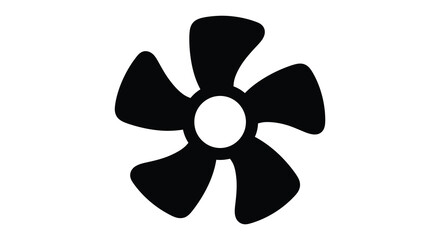 A striking black floral design with five petals and a central void a bold silhouette © MIRAJ02