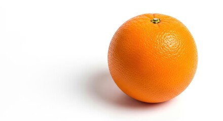 Fresh Orange Fruit on White Background.