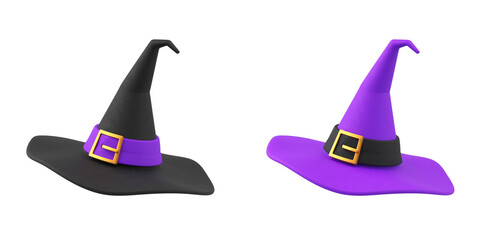 Obraz premium 3D Witch Hat Illustration