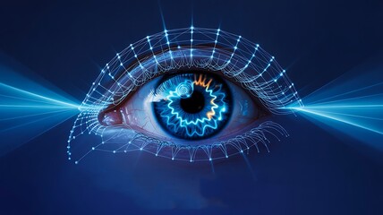 Advanced digital eye biometric security and vision technology
