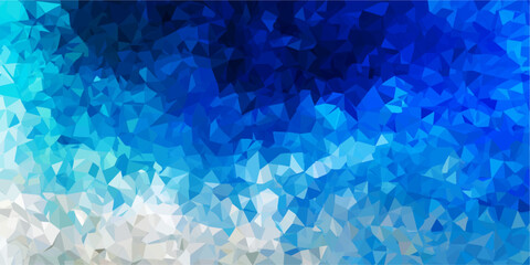 Abstract polygonal blue gradient background