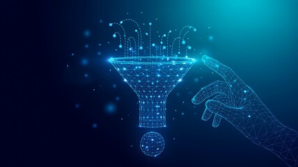 Digital data funnel concept for analytics and information processing
