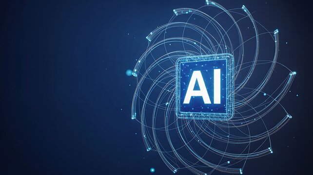 Artificial intelligence digital core network background
 - Powered by Adobe