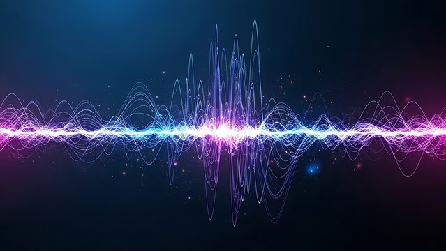 Abstract digital wave pattern isolated on white background - Powered by Adobe