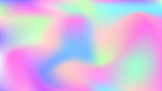 Pearlescent Gradient. Blur Multicolor Illustration. Hologram Texture. Trendy Light. Metalic Cover. Holographic Background. Violet Pop Texture. Neon Pattern. Purple Pearlescent Gradient