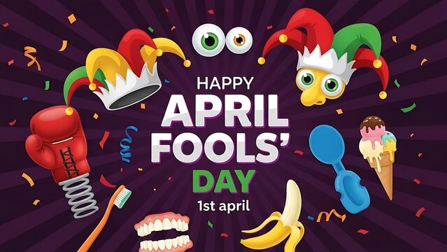 Happy april fools day with funny pranks and jokes