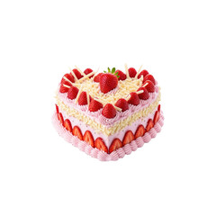Strawberry Heart Cake Celebration