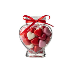 Heart shaped candy jar