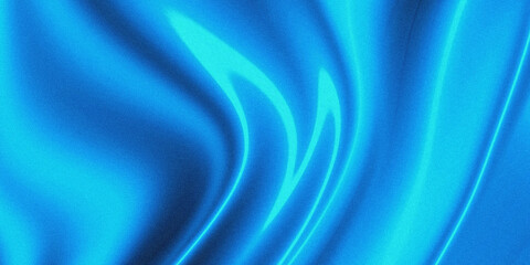 Fototapeta premium A vibrant and flowing blue satin fabric displays elegant drapes and subtle highlights creating a smooth luxurious texture high quality professional